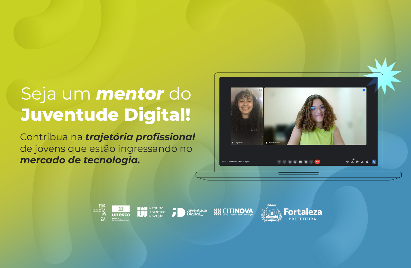 Seja um mentor do Juventude Digital!